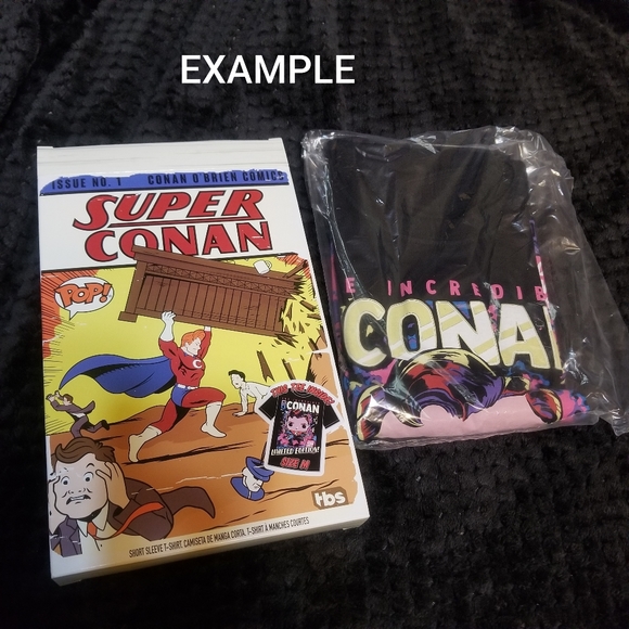 NEW Funko Pop Conan O'Brien t-shirt M DEADSTOCK - Picture 4 of 7